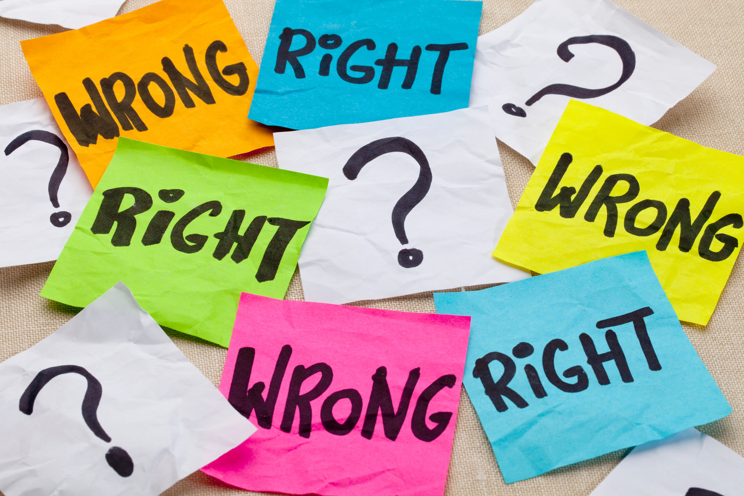 wrong or right ethical question