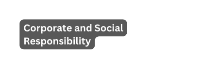 Corporate and Social Responsibility